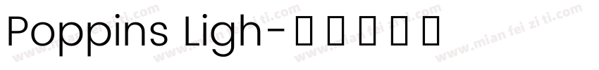 Poppins Ligh字体转换